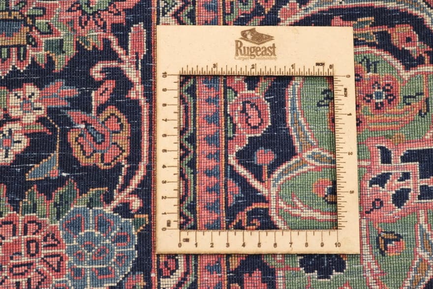 Antique Kashan Carpet  213x138