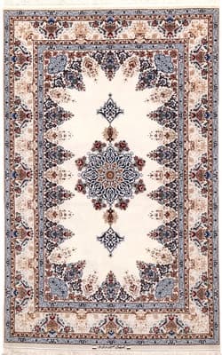 Isfahan Davari Seidenkette Teppich 203x130