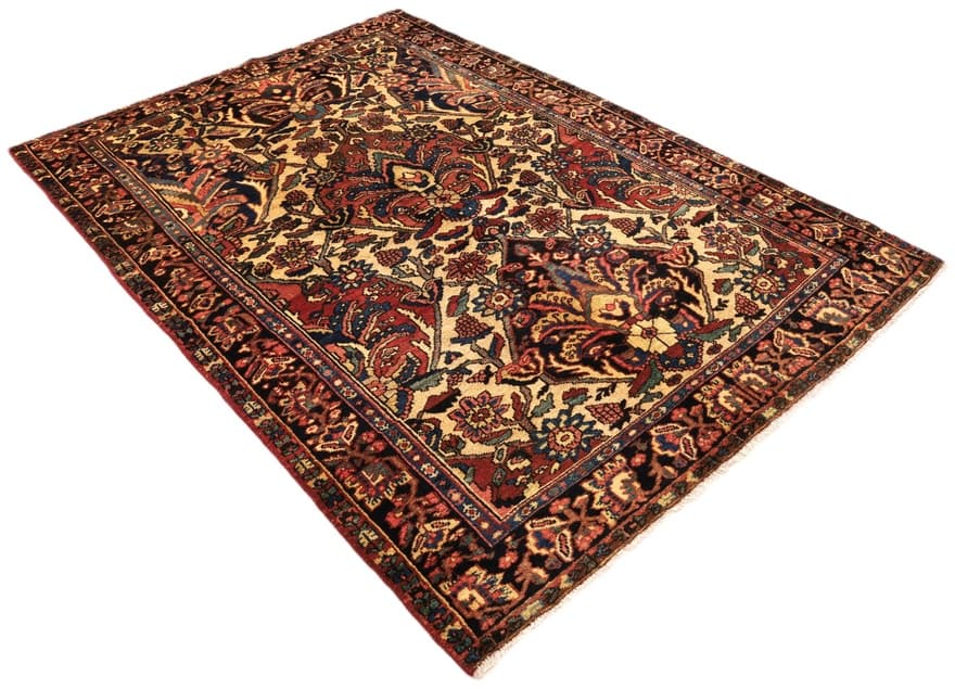 Antike BAKHTIAR Teppich 202x141 - Image 4