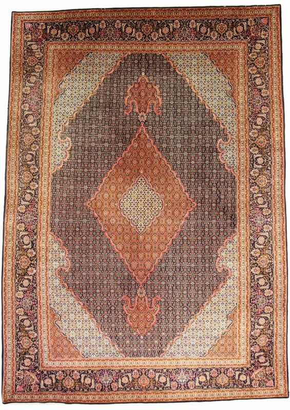 Authentischer Tabriz 50 Raj Mahi Teppich 362x253 cm