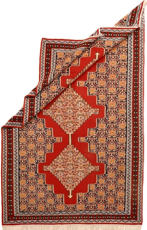 Kelim Senneh Teppich 230x145 - Image 6