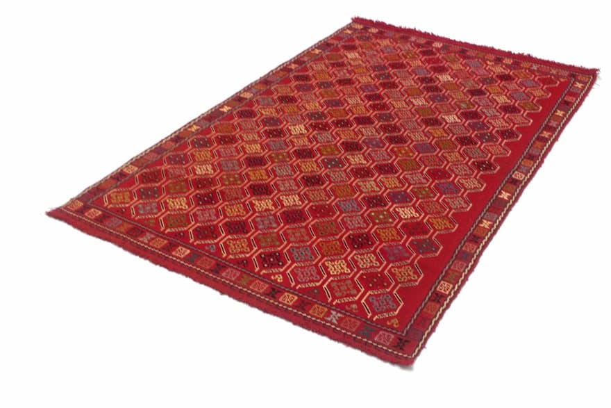 Kelim Afshar Carpet 195x127