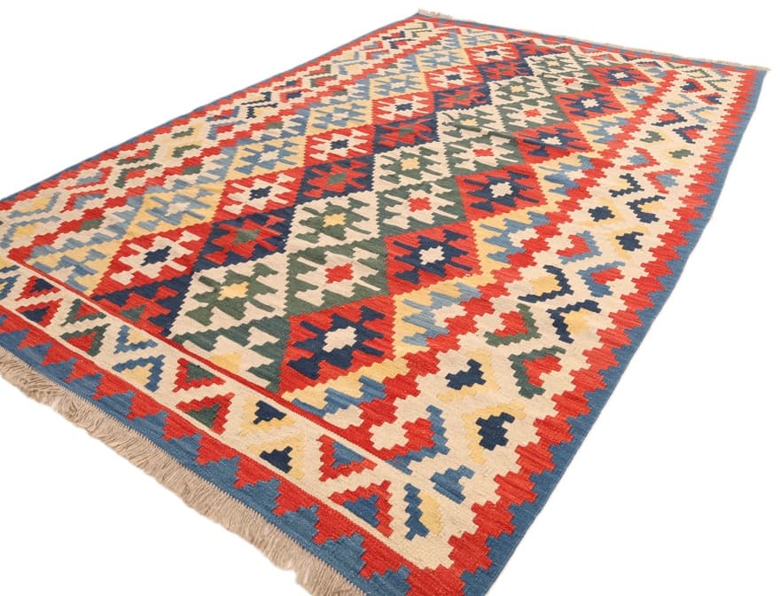 Kelim  Fars Teppich  243x187 - Image 5
