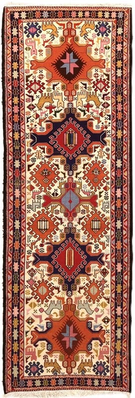 Kelim Silk Carpet  266x88