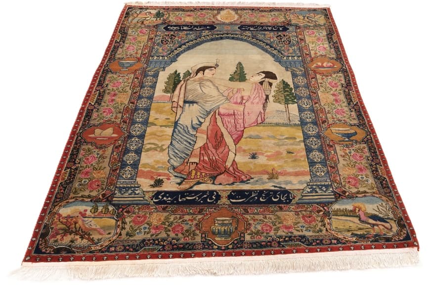Antique Tabriz Carpet  198x145 - Image 4