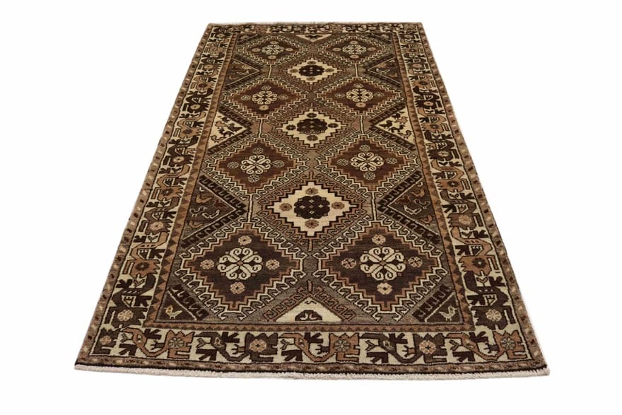 Handgeknüpfter Authentischer Qashqai-Teppich 234x133 cm