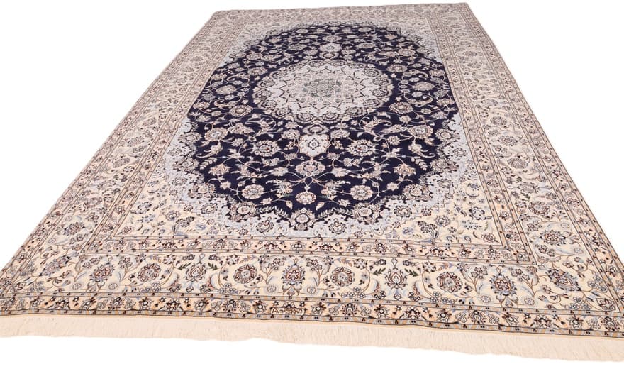 Nain 6La carpet – dark blue handwoven  378x257