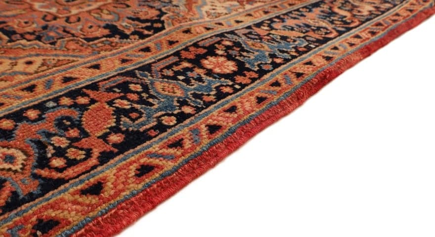 Antique Heriz Carpet  85x75 - Image 4