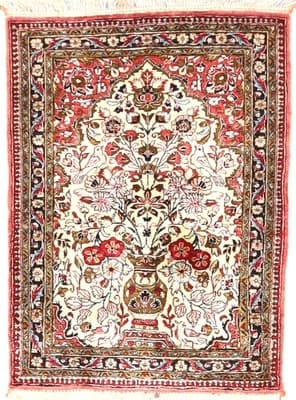 Ghom Seide Teppich  95x60