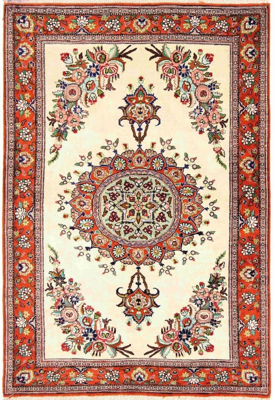 Ghom Seide Teppich 120x79