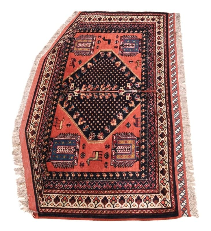 Antique Sirjan Carpet  95x53 - Image 4
