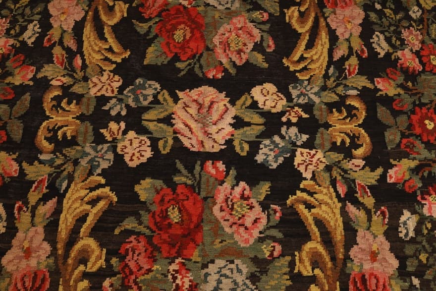 Antique Kilim Rose  Carpet 350x210
