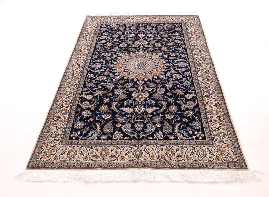 Nain 6La carpet – dark blue handwoven  205x128