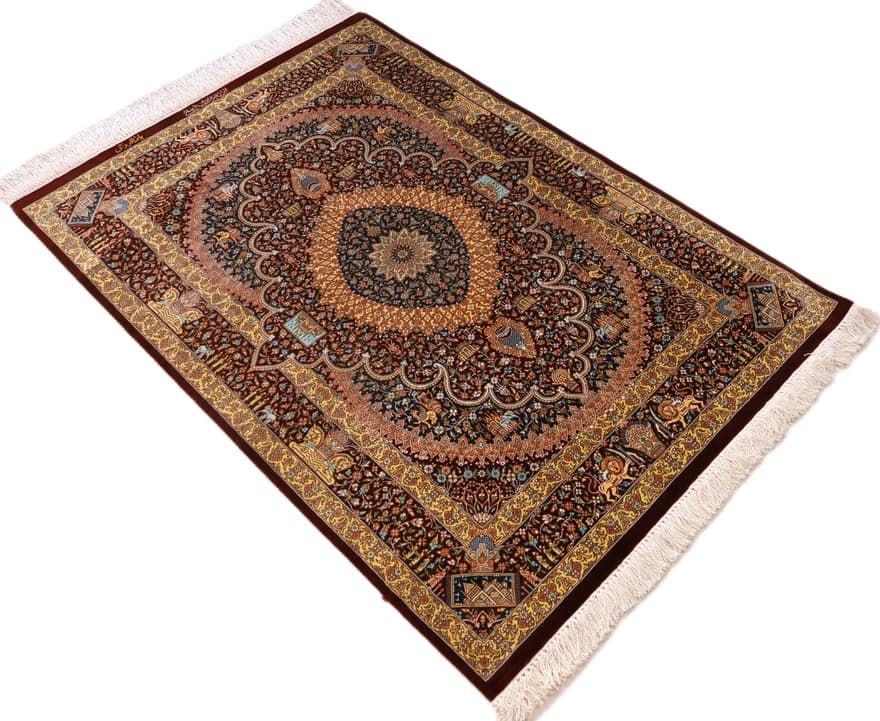 Ghom Seide Teppich 118x80