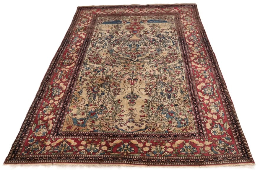 Antik Isfahan Teppich 205x142 - Image 4