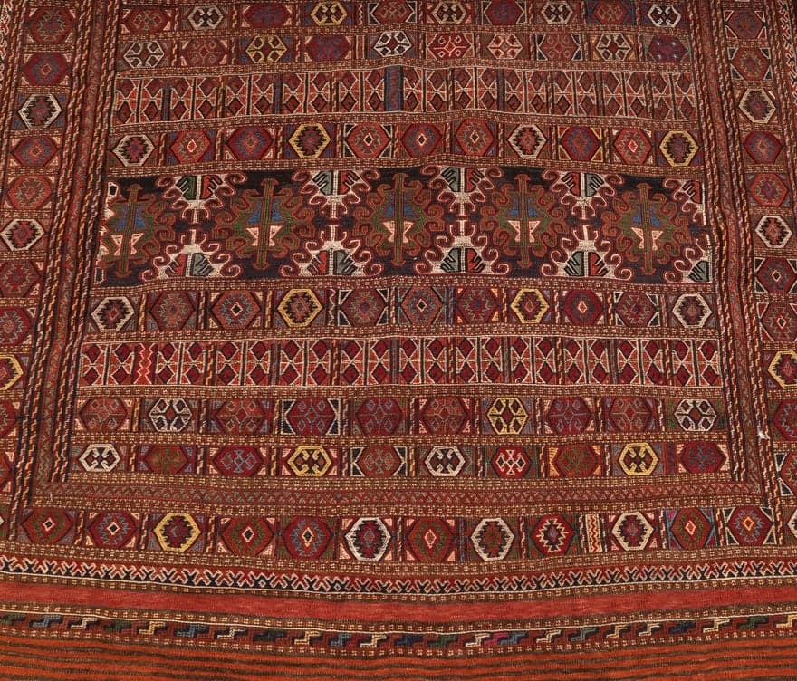 Antique Ghuchan Carpet  210x110 - Image 6