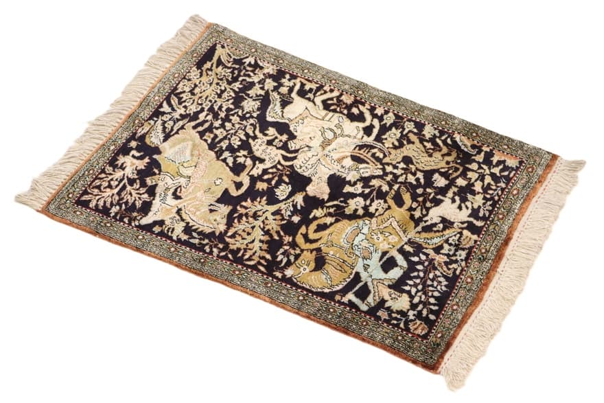 Ghom Seide Teppich 72x56