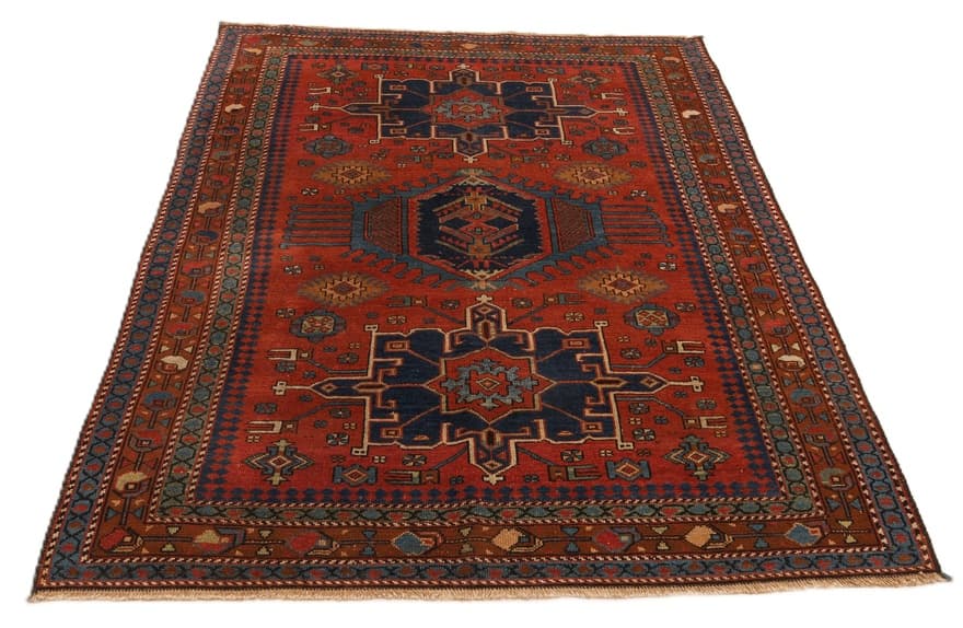 Antique Heriz Teppich 190x153 - Image 5
