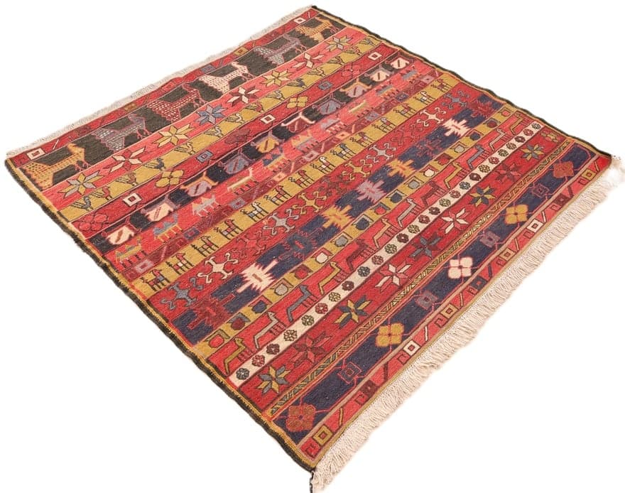 Kilim Carpet 117x115 - Image 5