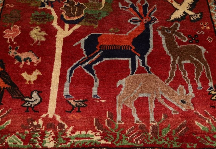 Sarouk h Carpet  59x58 - Image 4