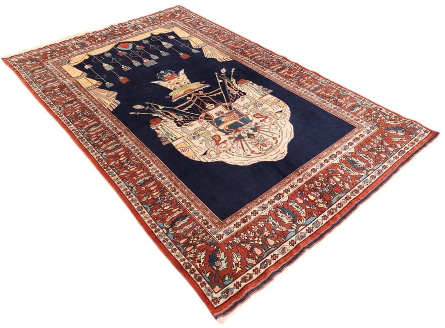 Antique Ghuchan Carpet  207x132 - Image 3