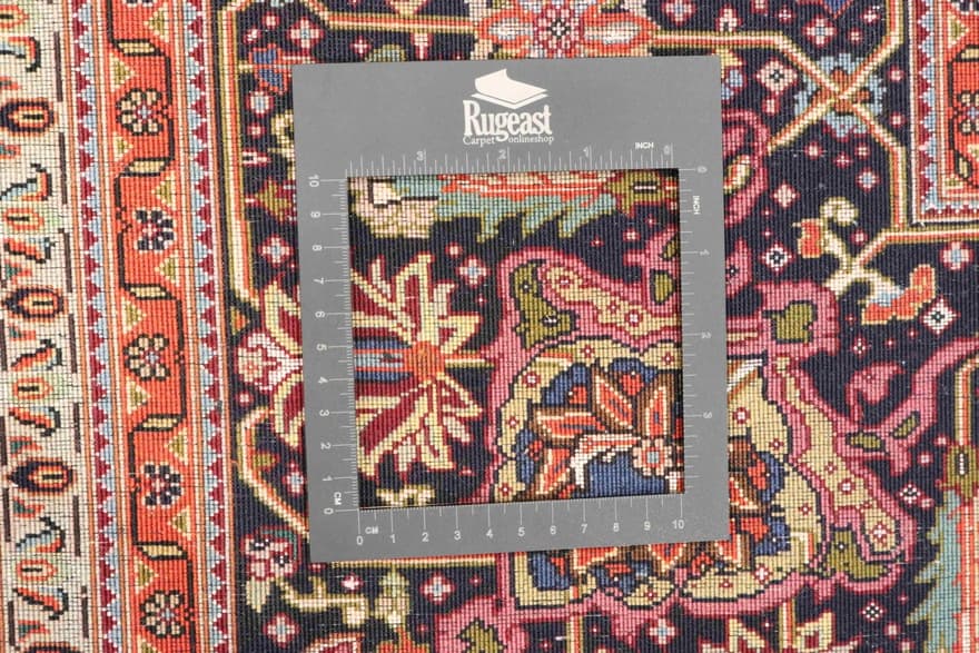 Authentischer Tabriz 50 Raj Mahi Teppich 362x253 cm