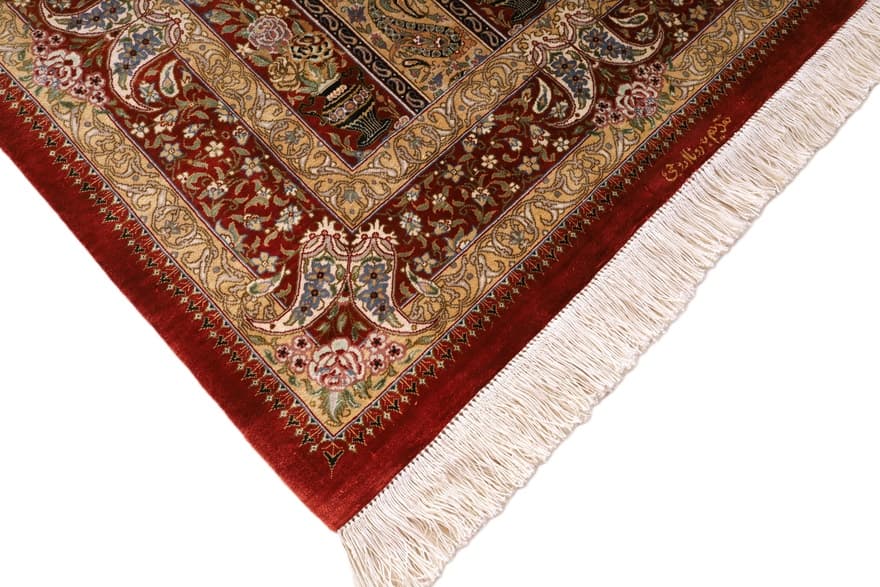 Ghom Seide Teppich 125x80