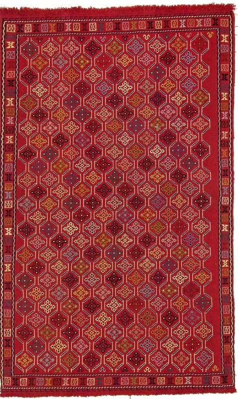 Kelim Afshar Teppich 195x127
