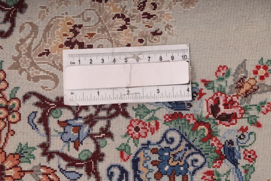 Isfahan Davari Seidenkette Teppich 203x130