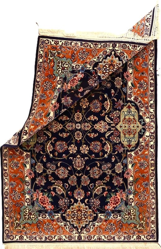 Isfahan  Seidenkette Teppich  166x109 - Image 2