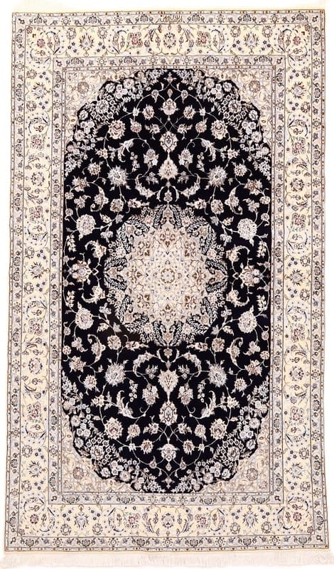 Nain 6La carpet – dark blue handwoven 242x142