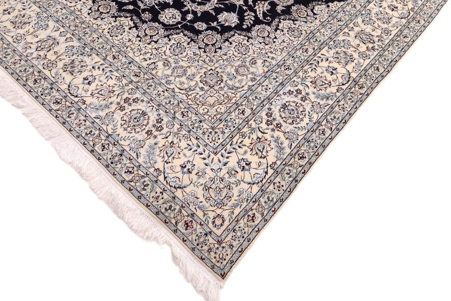 Nain 6La carpet – dark blue handwoven 365x252 cm