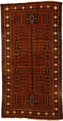 Antique Baluch  Carpet 231x122