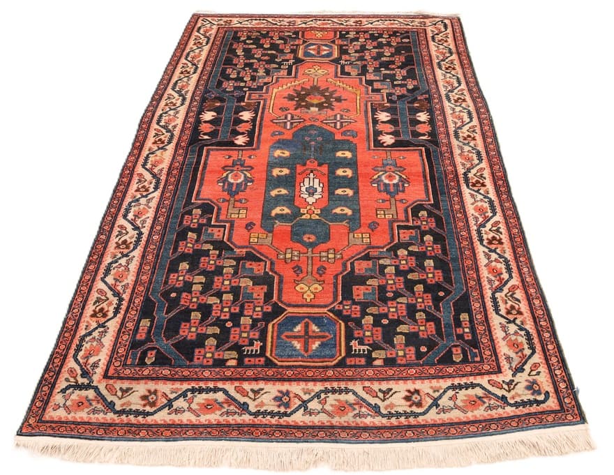 Antike  Malayer Teppich 201x126