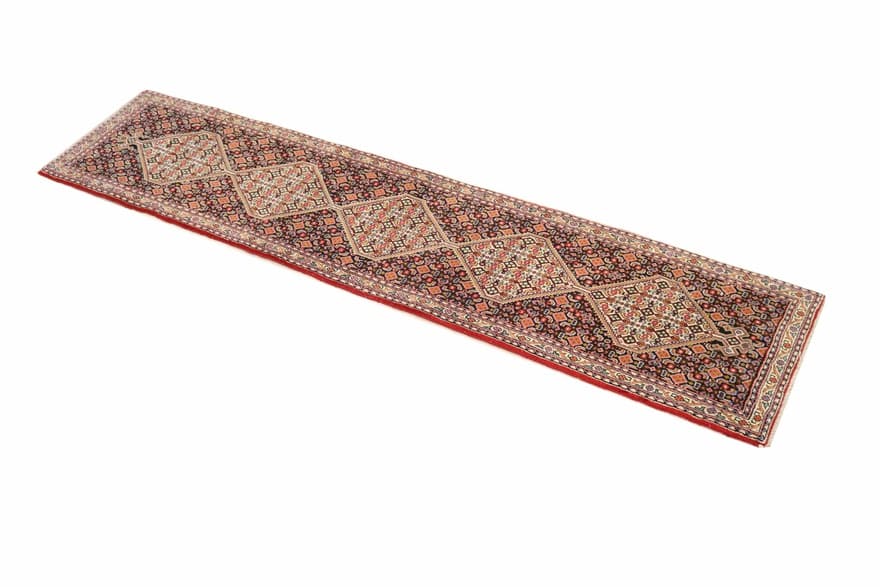 Handgeknüpfter Senneh-Teppich 246x56 cm
