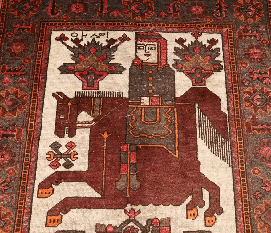 Antike   Baluch Teppich 210x108 - Image 5