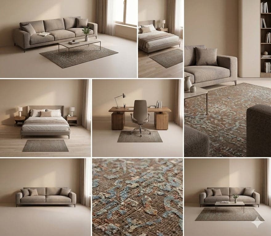 Modern LOTUS Teppich 90x60 - Image 2