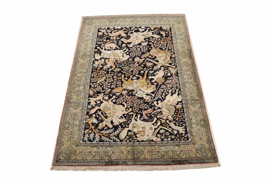 Ghom Silk Carpet 206x139