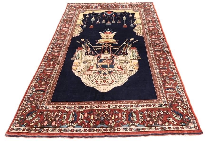 Antique Ghuchan Carpet  207x132 - Image 4