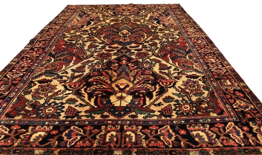 Antike BAKHTIAR Teppich 202x141 - Image 6