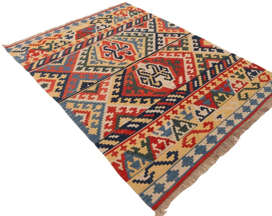 Kelim  Fars Teppich  212x149 - Image 4