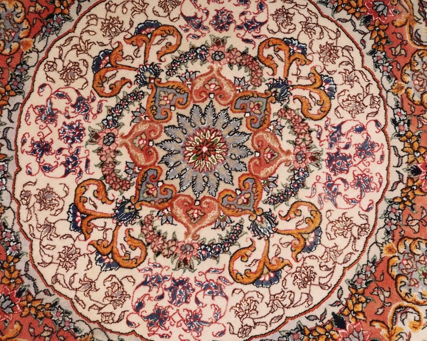 Tabriz50Raj Teppich 95x95 - Image 6