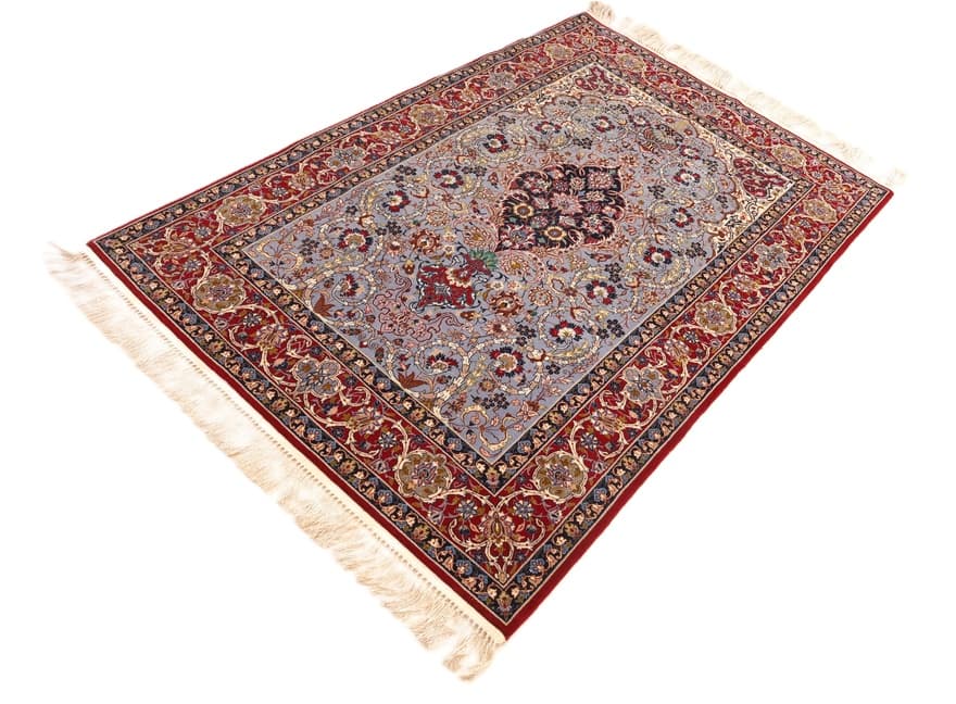 Isfahan Seidenkette Teppich 170x109