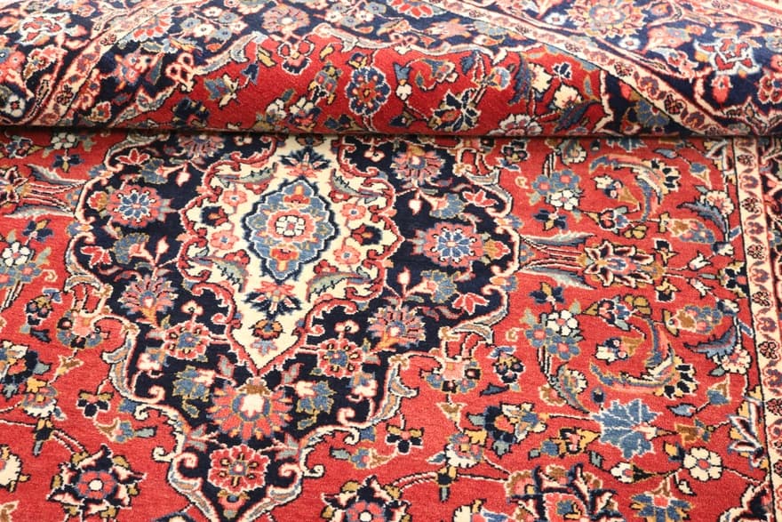 Antike Kashan Teppich 192x138