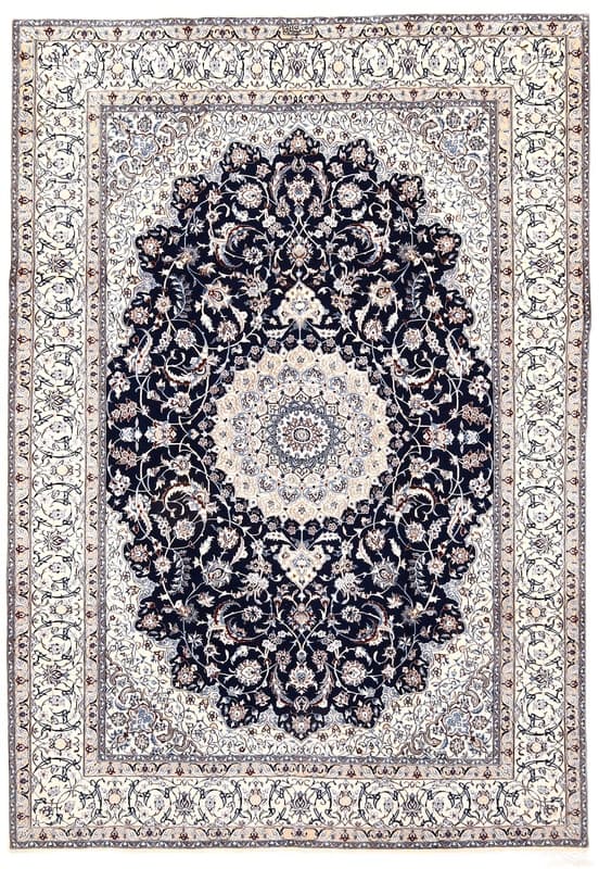 Nain 6La carpet – dark blue handwoven  297x206