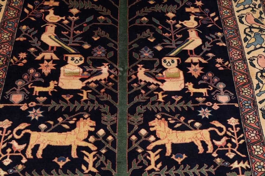 Antique Ghuchan Carpet  200x138 - Image 5