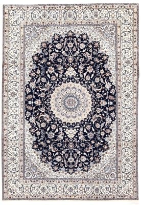 Nain 6La carpet – dark blue handwoven  297x206