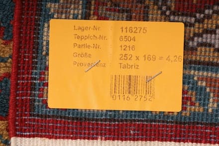 Tabriz Teppich                                252x169