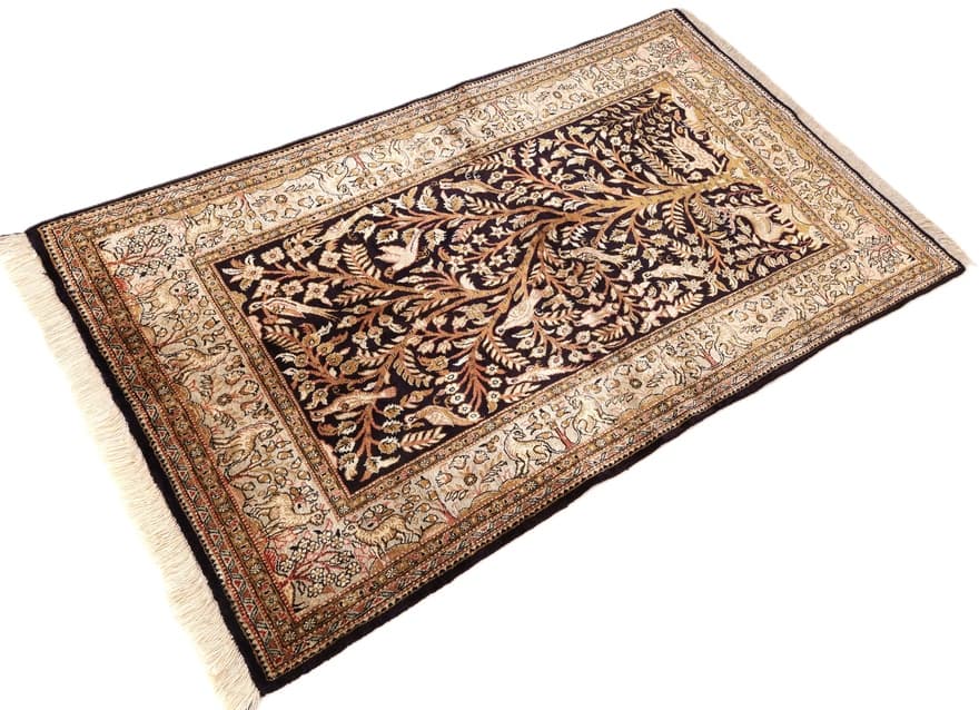Qum Silk Carpet 130x75 - Image 2