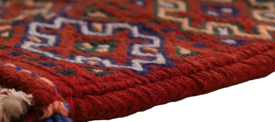 Antique Kilim Fars Carpet  25x22 - Image 6